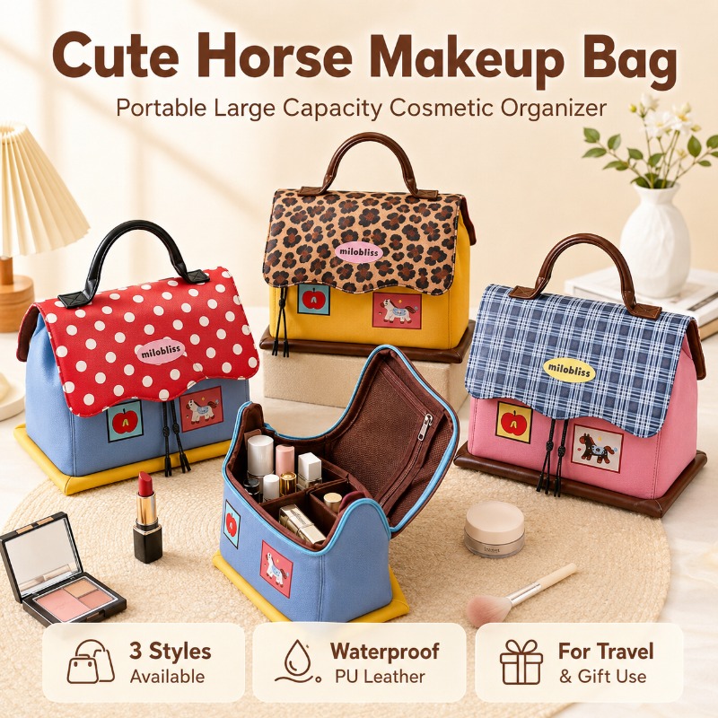 Women Vanity Bags - Bolsa de maquillaje con diseño de