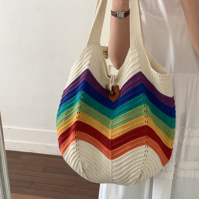 Crochet Market Bag - Bolso de playa de ganchillo con