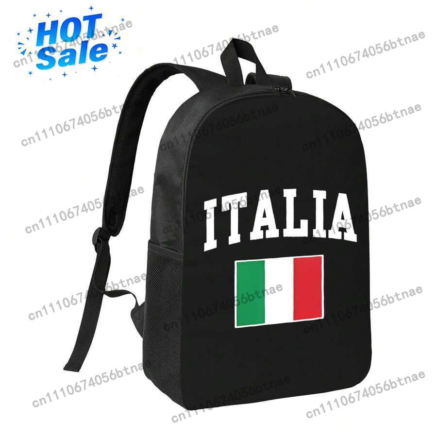 Women Bags Casual - Mochila con bandera de Italia, mochila