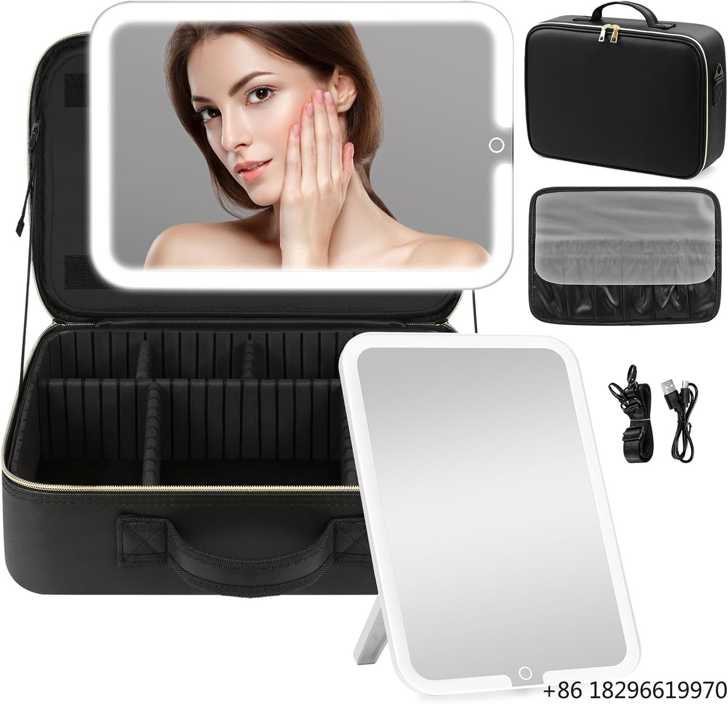 Women Vanity Bags - Bolsa de maquillaje portátil de viaje