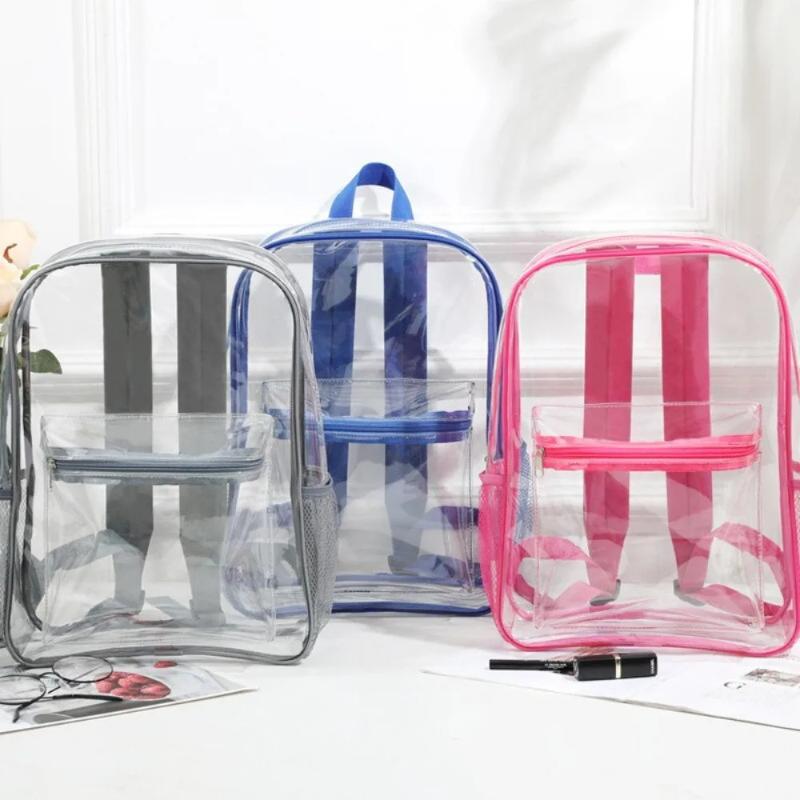 Women Bags Large - Mochila transparente de PVC para deportes