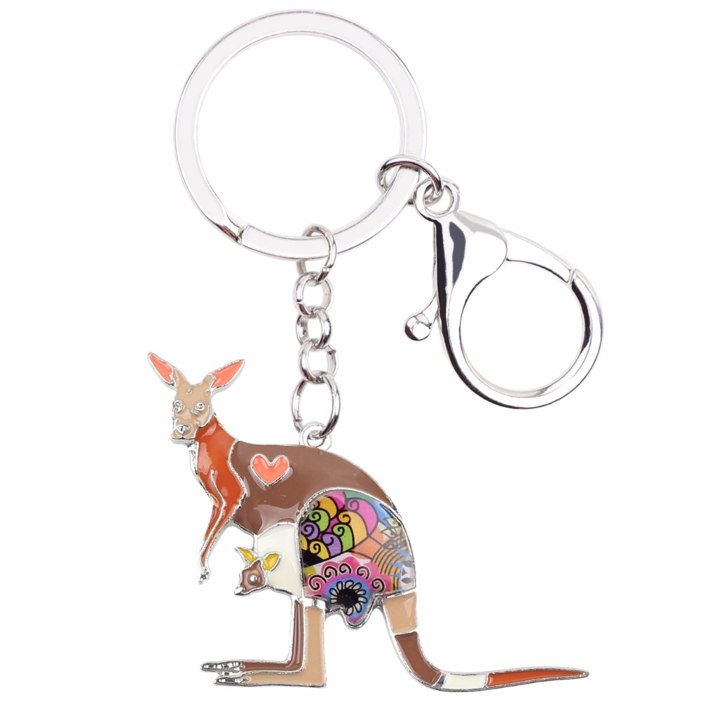 Bonsny-Llavero con diseño Flor - Women'S Kangaroo Bags reseña y precio