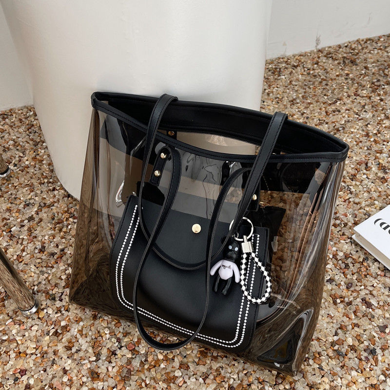 Nuevo bolso transparente negro - Women'S Vogue Bags reseña y precio