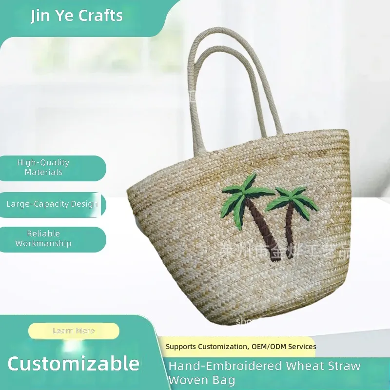 Bolso de mano de paja de trigo - Women Bags Large reseña y precio