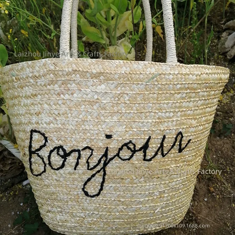 Bolso de mano de paja de trigo - Women Bags Large reseña y precio