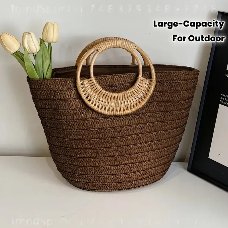 Bolso de mano de papel tejido  - Women Bags Large reseña y precio
