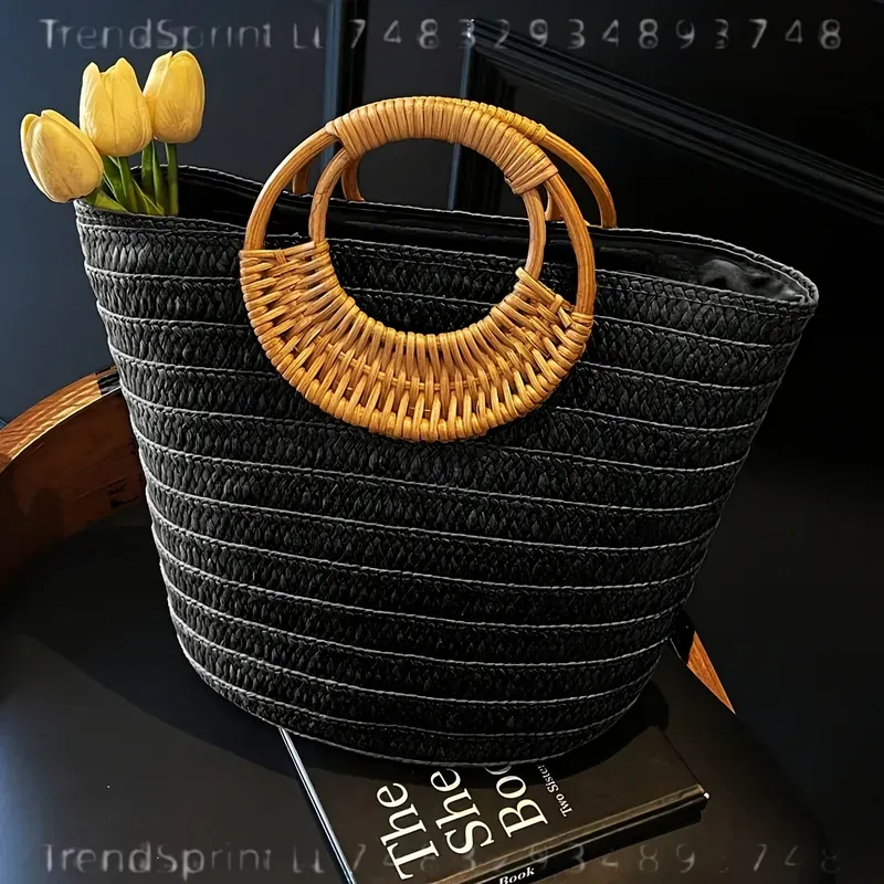 Bolso de mano de papel tejido  - Women Bags Large reseña y precio