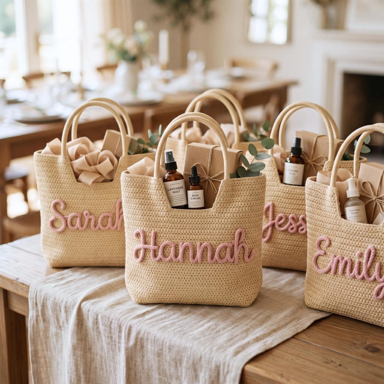 Bolsa de Mano Personalizada, R - Crochet Market Bag reseña y precio