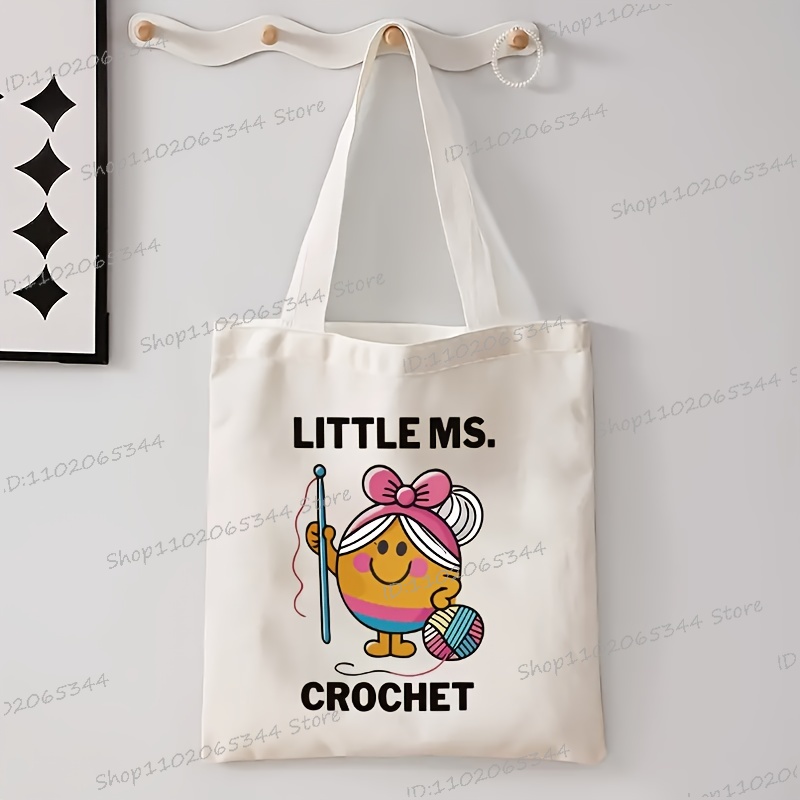 Bolsos de mano de lona durader - Crochet Market Bag reseña y precio