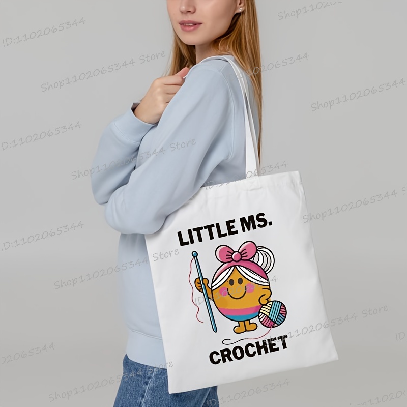 Bolsos de mano de lona durader - Crochet Market Bag reseña y precio