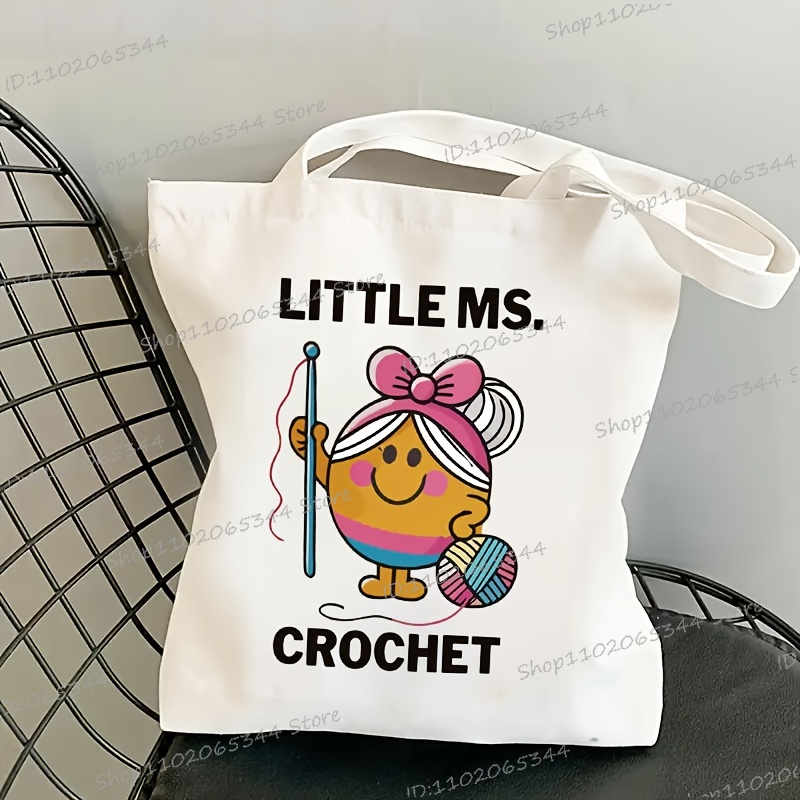 Bolsos de mano de lona durader - Crochet Market Bag reseña y precio