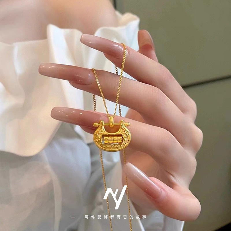 Collar de oro 9999 con colgant - Women Bags Vietnam reseña y precio