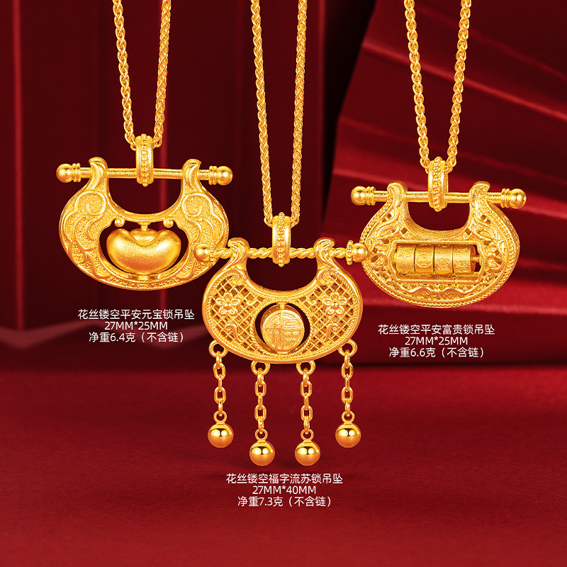 Collar de oro 9999 con colgant - Women Bags Vietnam reseña y precio
