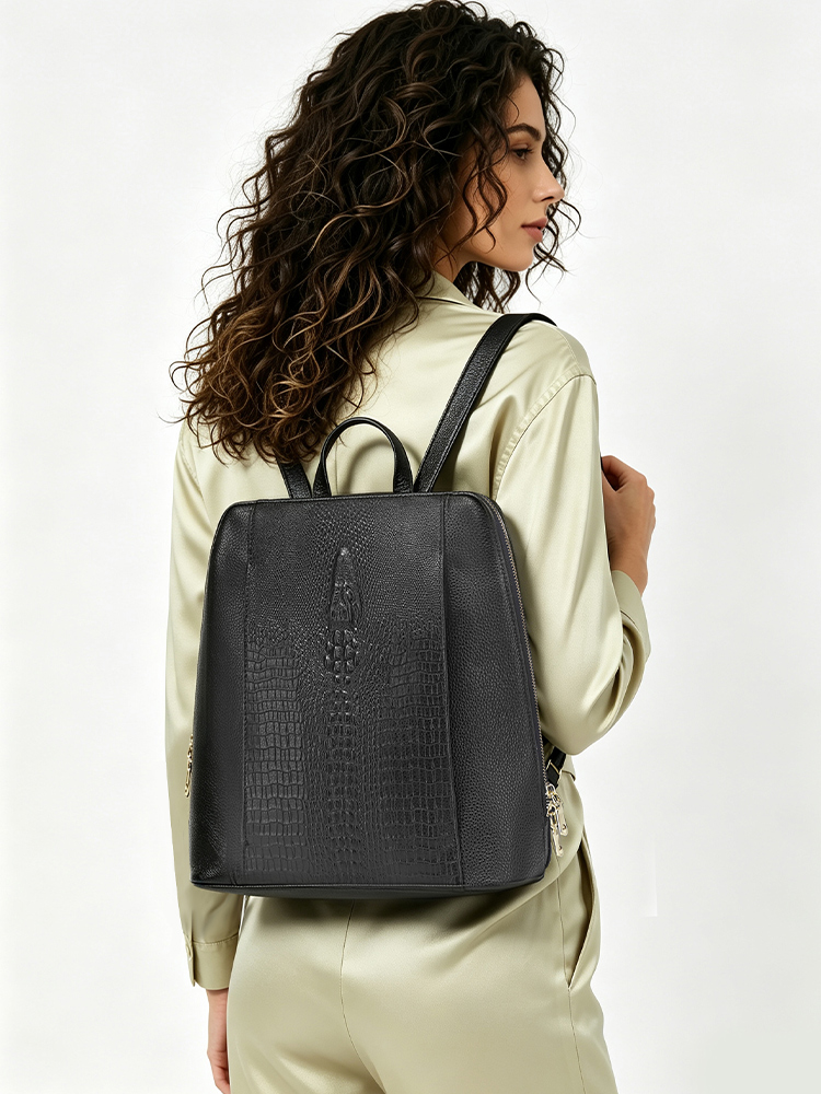 Mochila Zency de piel de cocod - Women Bags With Laptop Compartment reseña y precio